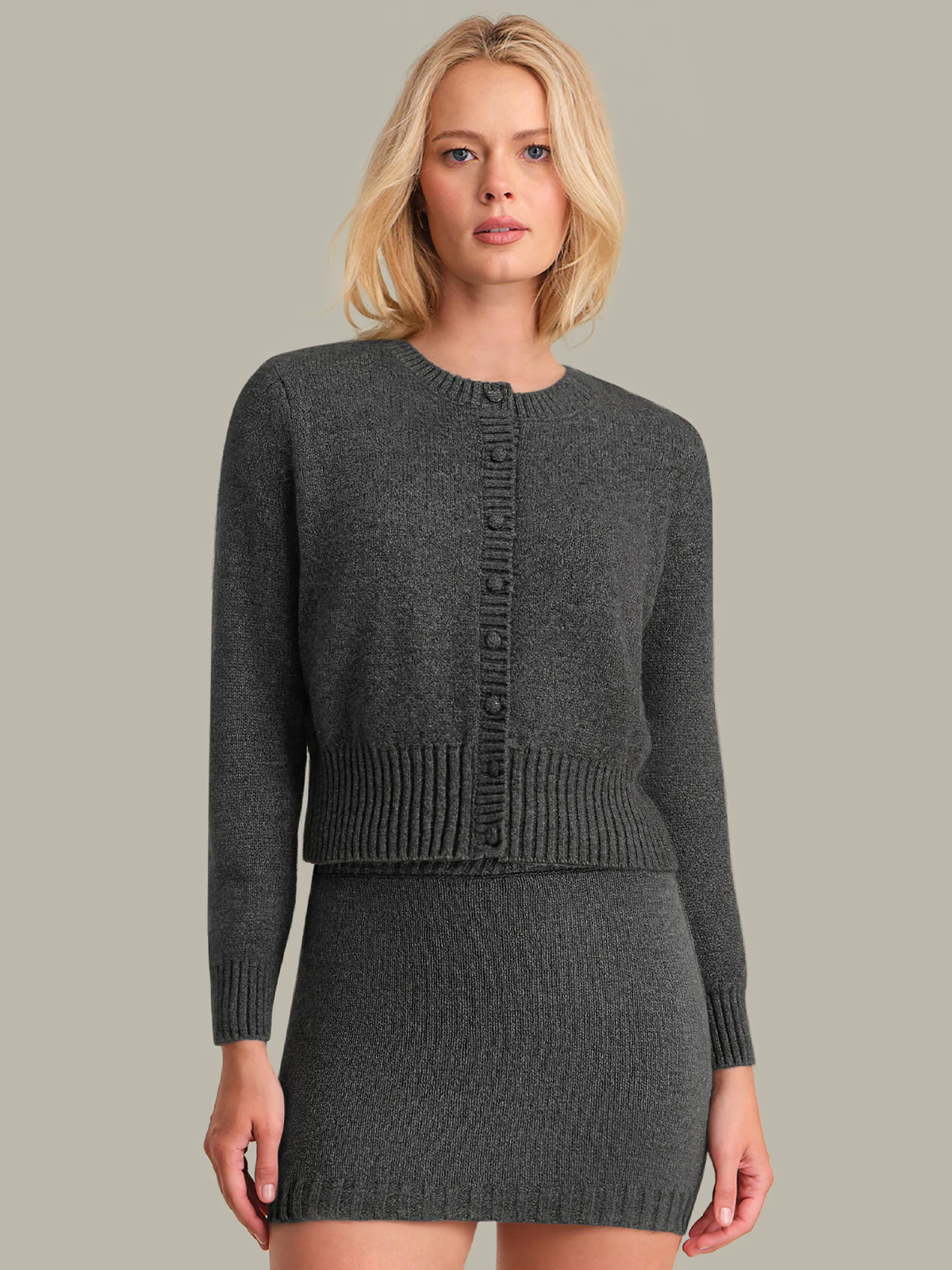 Alena: Crewneck Cardigan